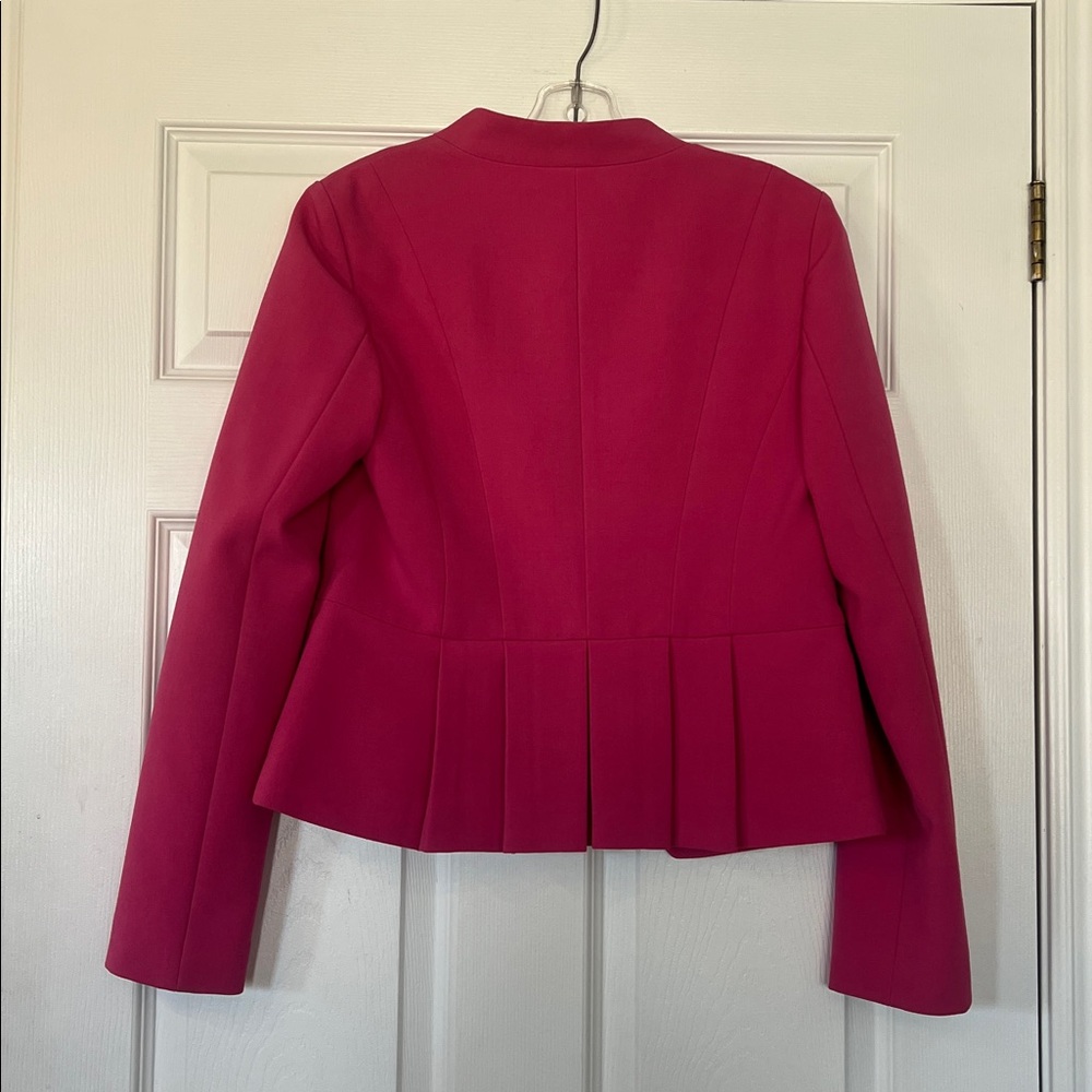 LOFT Pink Open-Front Blazer with brooch - Picture 4 of 4